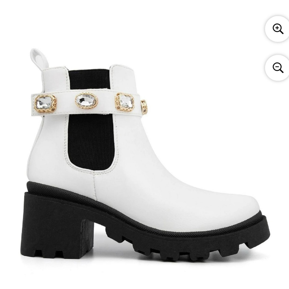Jeweled Combat Boots